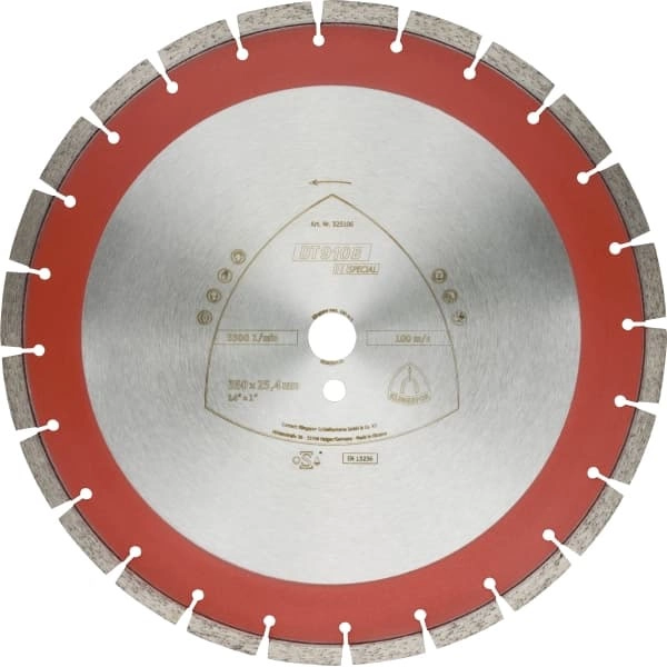 Алмазный диск KLINGSPOR 350X3,2X25,4/24E/11/S/DT/SPECIAL/DT910B