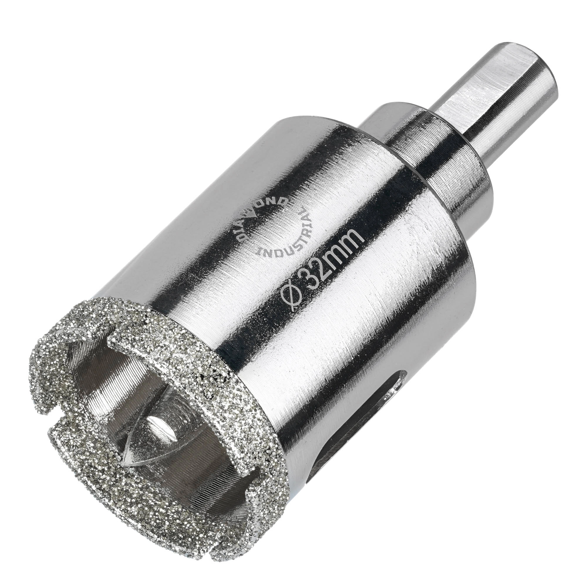 Алмазная коронка по керамограниту, плитке, кафелю 32 мм с центром Diamond Industrial