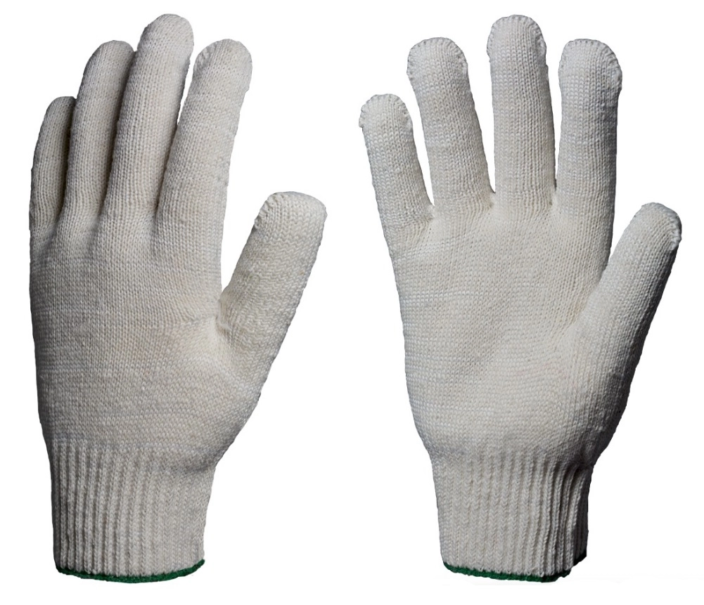 фото перчатки х/б 10кл. люкс 42-44гр. 150текс, белые