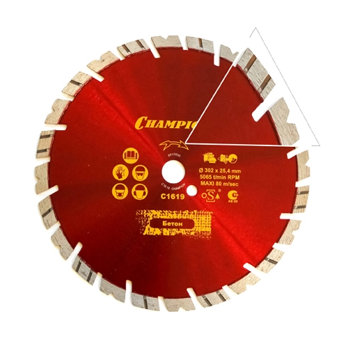 Диск алмазный CHAMPION универсальный ST 230/22,23/12 FAST GRIPPER