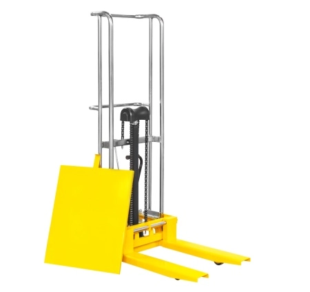 фото штабелер гидравлический pj4150 (400 кг; 1,5 м; с вилами и площадкой) smartlift