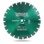 Диск алмазный сегментный MESSER-DIY по асфальту 400D-3.2T-10W-25.4H