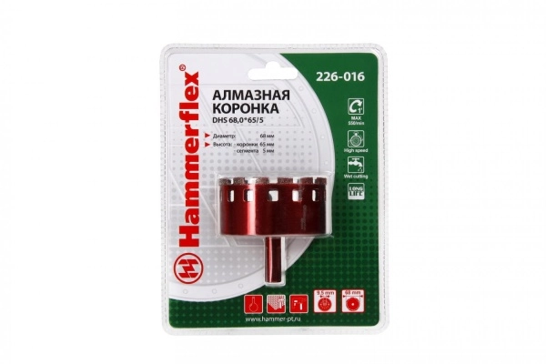 Коронка алмазная DHS 68.0*65/5