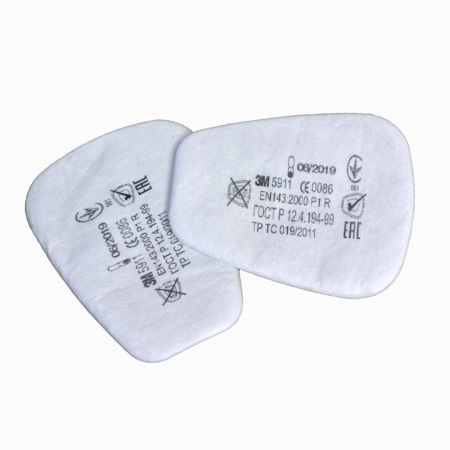 фото предфильтр 3м™ 5911 (p1) противоаэрозольный, до 4 пдк (2шт)