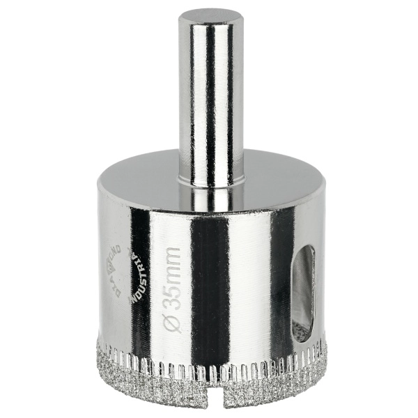 Алмазная коронка по керамике, плитке и стеклу 35 мм Diamond Industrial