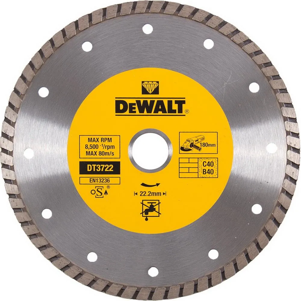 Алмазный диск DEWALT (DT3722-QZ) Ф180х22мм универсальный