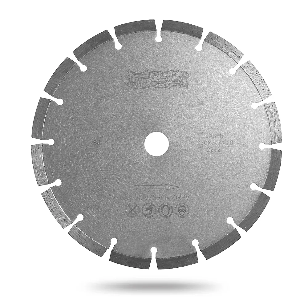 Диск сегментный для резки бетона B/L, сухой, 400D-3.2T-10W-28S-25.4 Д.О.