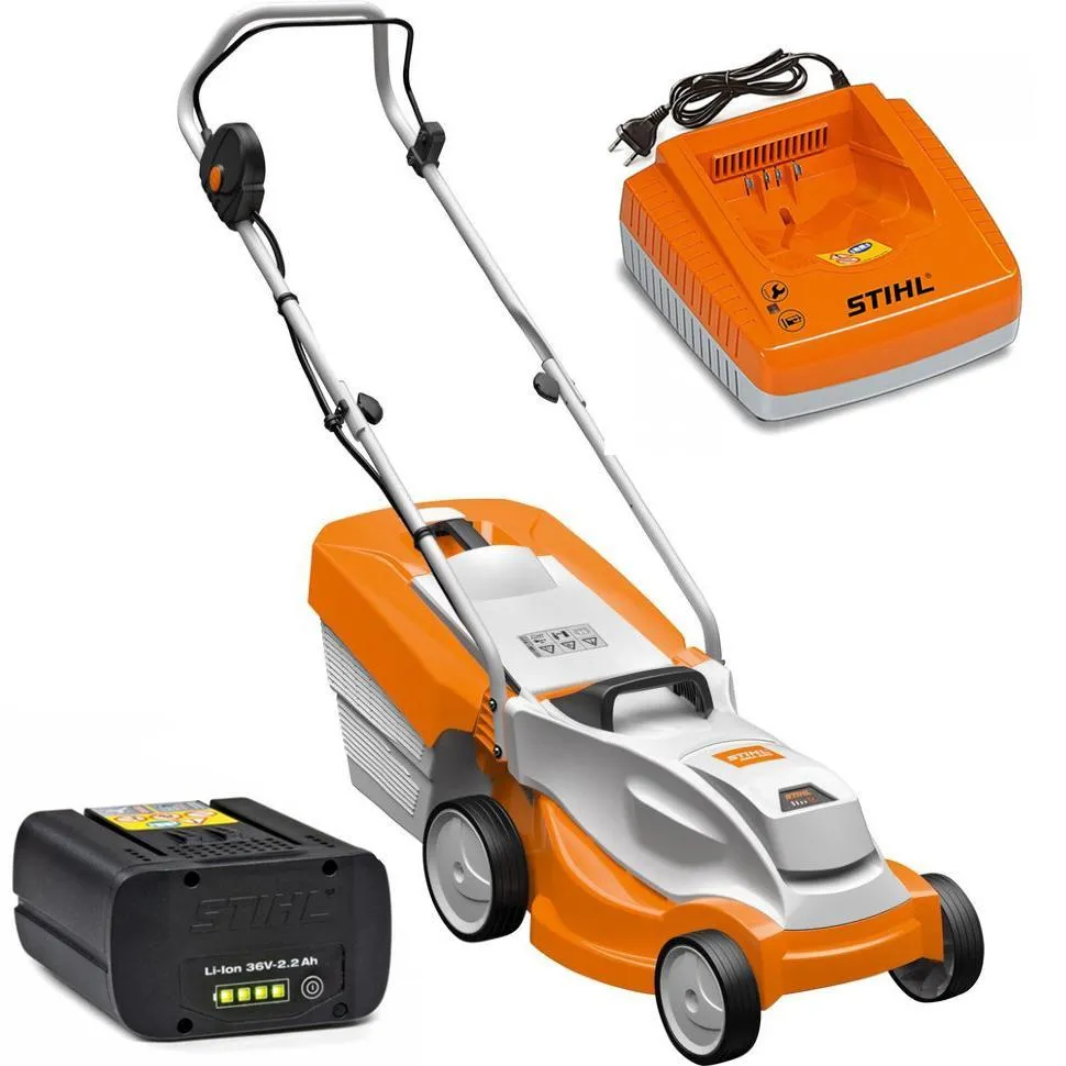 фото аккумуляторная газонокосилка stihl rma 235.0